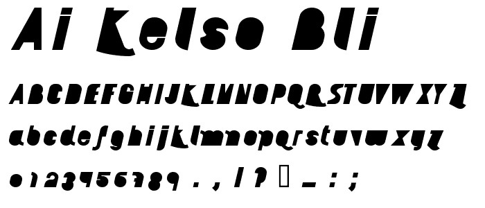 AI kelso BLI font